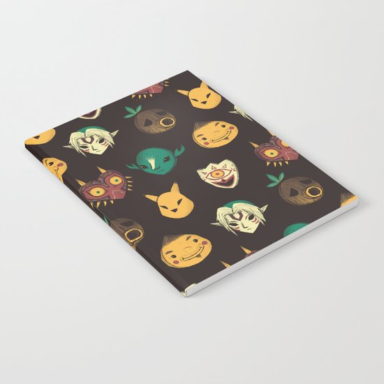 pattern of masks. Notebook