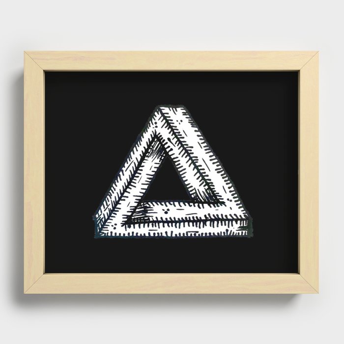 Impossible Triangle Recessed Framed Print