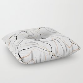 Simple and functional marble design Floor Pillow