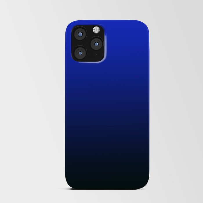 Deep Blue to Black Gradient iPhone Card Case