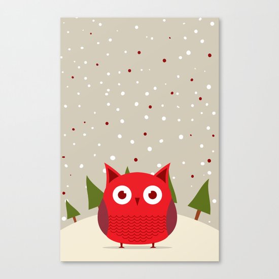 Cute owl Canvas Print