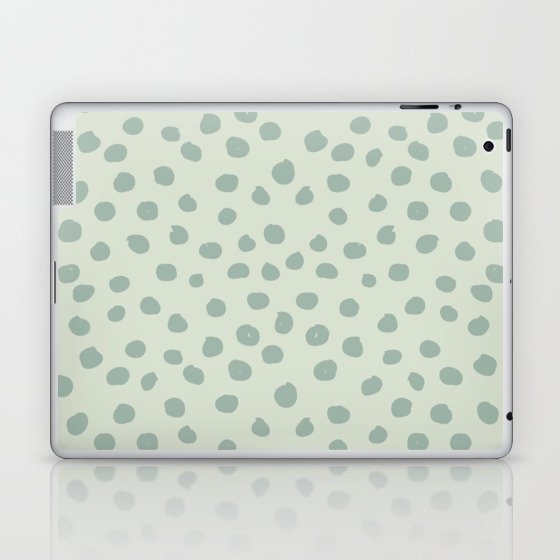 Dots Sage Laptop & iPad Skin