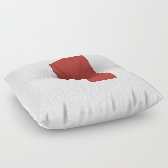 1 (Maroon & White Number) Floor Pillow