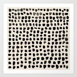 Dots (Beige) Art Print