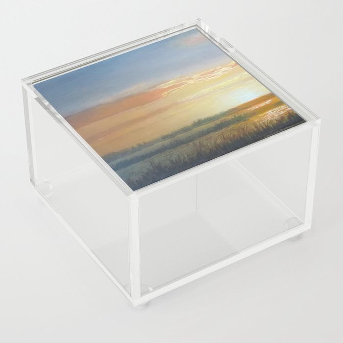 Louisiana Evening Landscape Acrylic Box