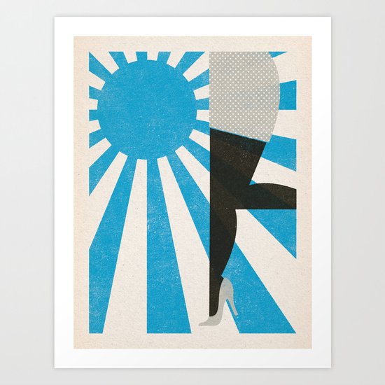 Walking on Sunshine Art Print