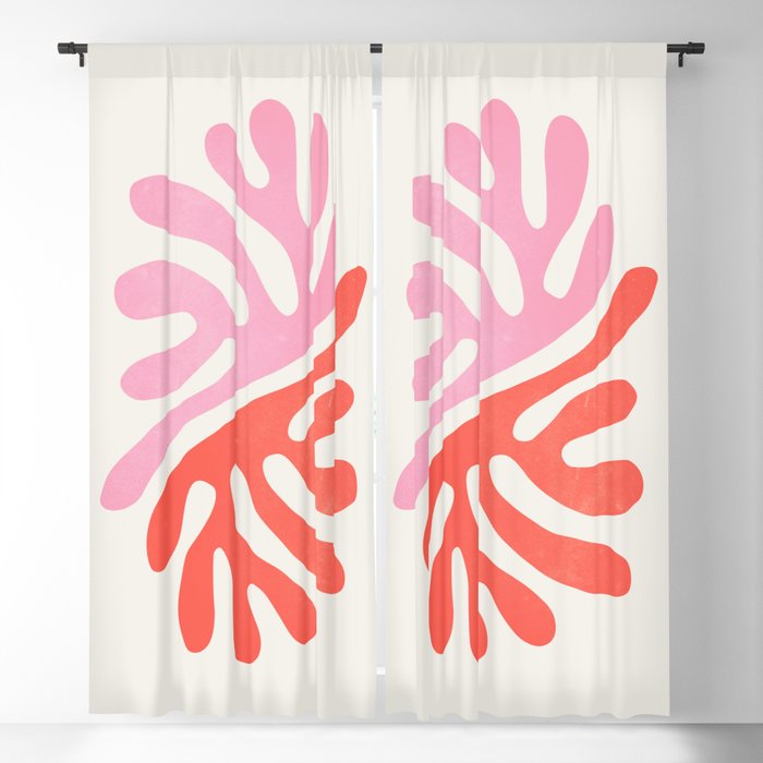 Star Leaves: Matisse Color Series | Mid-Century Edition Blackout Curtain