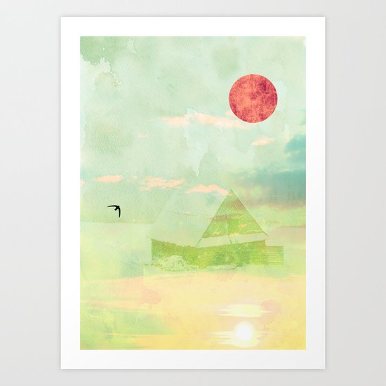 Snow House Art Print