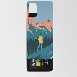 Sunset in mountains Android Card Case