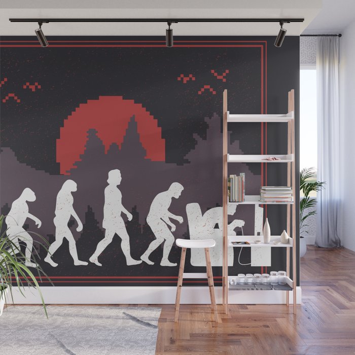 Gaming Evolution Wall Mural by Lion Kingdom Boutique