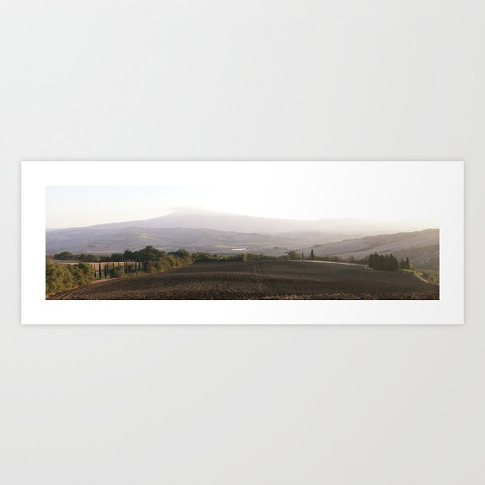 Panorama over Tuscany Art Print