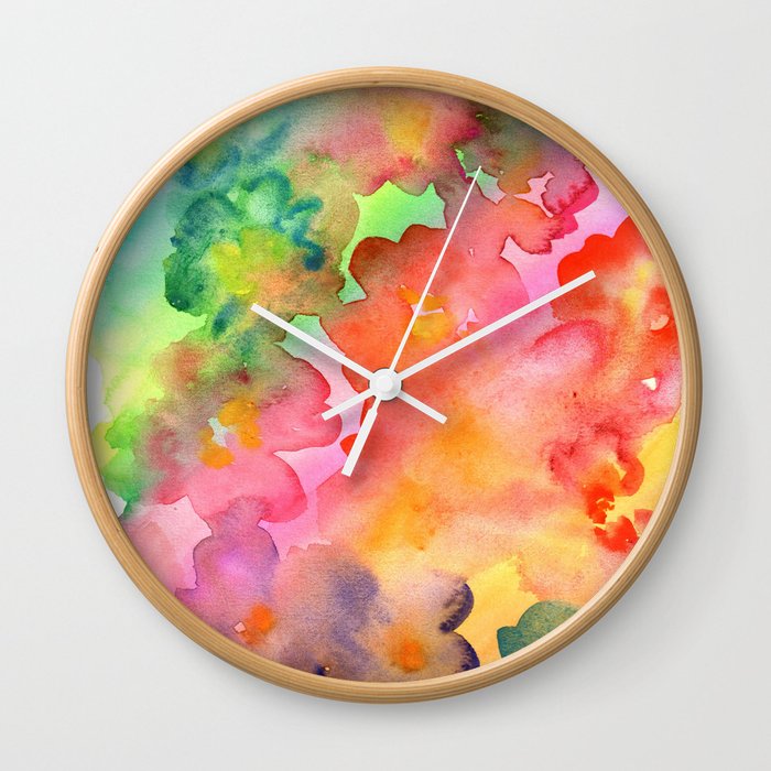 Spring Colours Wall Clock