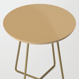 Mid-tone Golden Brown Solid Color Pairs PPG Good Life PPG1090-5 - All One Single Shade Hue Colour Side Table
