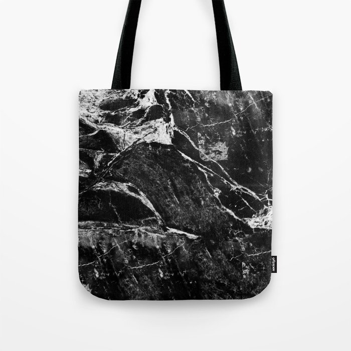 Marble Black Tote Bag