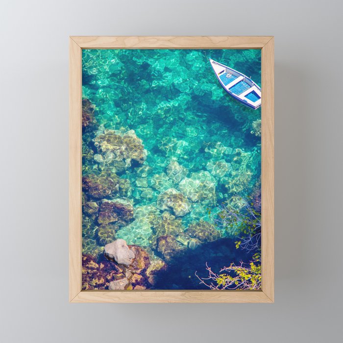Under the italian sea Framed Mini Art Print