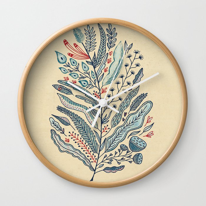 Turning Over A New Leaf Wall Clock