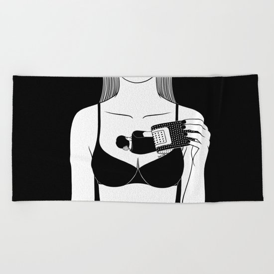 Healing is Difficult Beach Towel