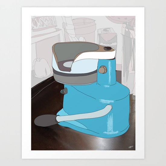 Diner Series: #4 Meat Press Art Print