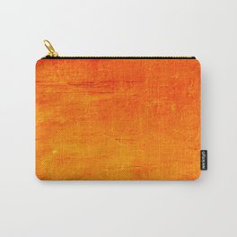 Orange Sunset Textured Acrylic Painting Carry-All Pouch
