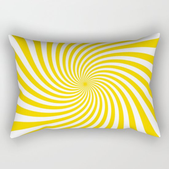 Swirl (Gold/White) Rectangular Pillow