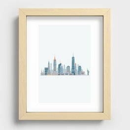 New York Recessed Framed Print