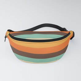 Retro 70's Stripes Fanny Pack | 60S, Cream, Bimbambo, Graphicdesign, Simple, 70S, 1970Sclassic, Throwback, Parallellines, Horizontal 