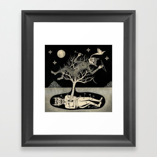 No Bad Deed Goes Unpunished Framed Art Print