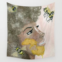 Dripping Melanin and Honey Wall Tapestry