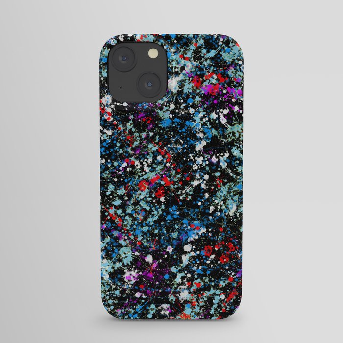 paint drop design - abstract spray paint drops 4 iPhone Case