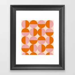 Abstraction_SUN_Circle_Pattern_Minimalism_001 Framed Art Print