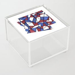  Arizona State map in stained glass style Acrylic Box