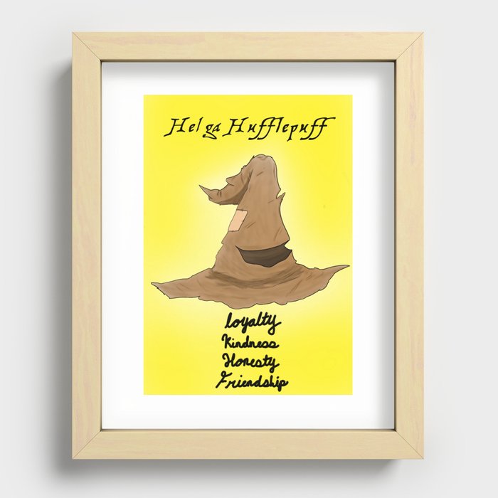 Hufflepuff! Recessed Framed Print