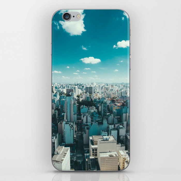 Brazil Photography - The Beautiful City Of Sao Paulo Under The Blue Sky iPhone Skin
