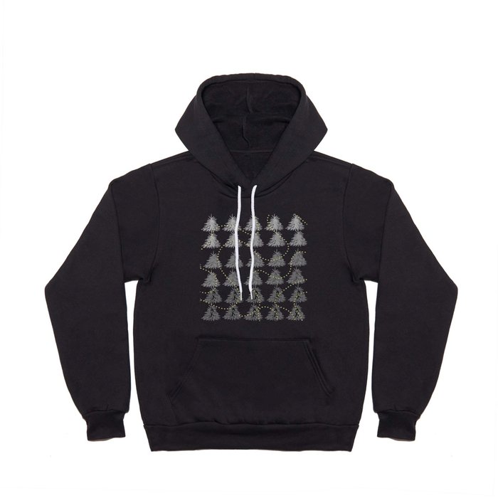 Fading Trees Gold on black Hoody