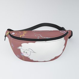 a happy little sheep Fanny Pack