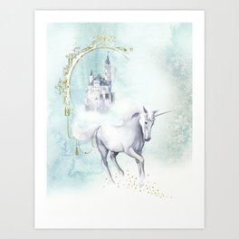 Unicorn magic Art Print