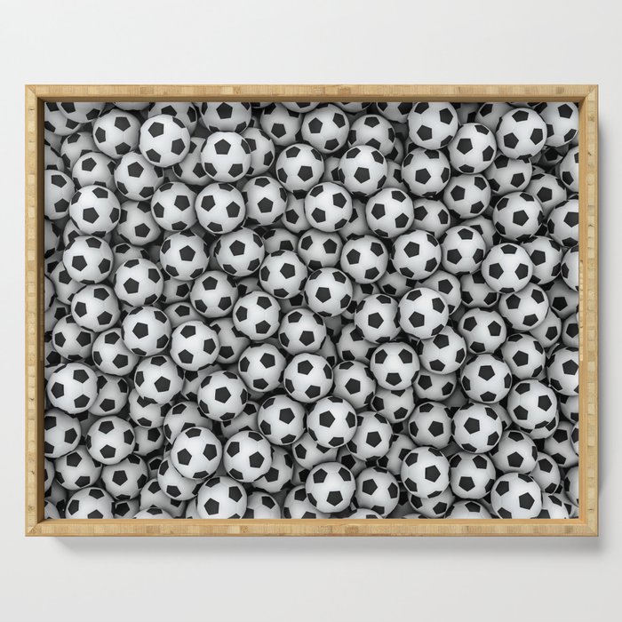 Soccer balls Serving Tray