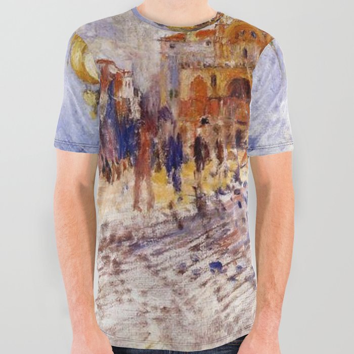 The Piazza San Marco Venice Auguste Renoir All Over Graphic Tee