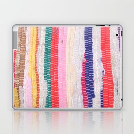 Ethnic stitch textile in multiple colours. Laptop Skin