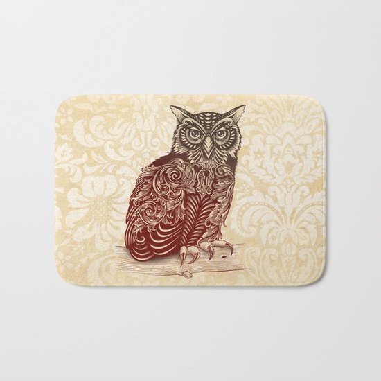 Most Ornate Owl Bath Mat