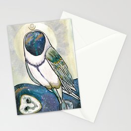 Cosmic Owl Stationery Cards
