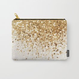 Sparkling Gold Glitter Glam #2 (Faux Glitter) #shiny #decor #art #society6 Carry-All Pouch