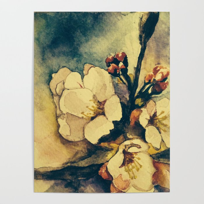 Apple Bloom Blush Poster