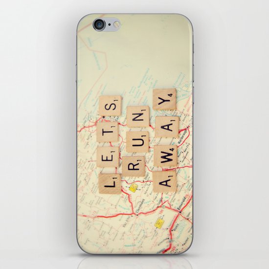 let's run away iPhone & iPod Skin