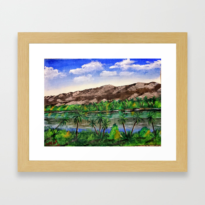 The Palm Valley Framed Art Print By Mohouhaddou Society6