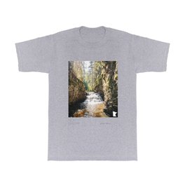 North Shore of Minnesota | Waterfall Long Exposure Photography T Shirt