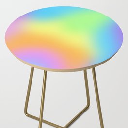 Bright Pastel Multicolor Blur Side Table