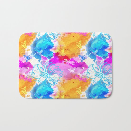 Floral Pattern 11 Bath Mat