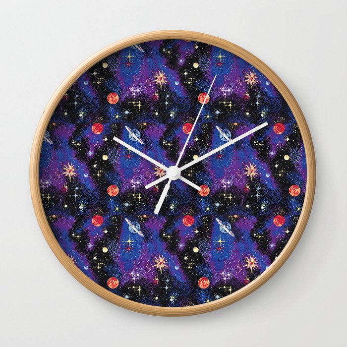 Out of This World Carpet Pattern Wall Clock