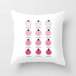 Zodiac Chart | Pink Ombre Throw Pillow